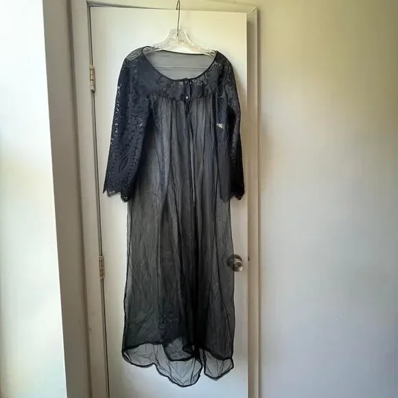 American-vintage Women's Black Robe - Picture 5 of 6